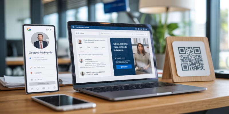 Canais de Entrada Eficientes: Site, Instagram, Google Profile e QR Físico